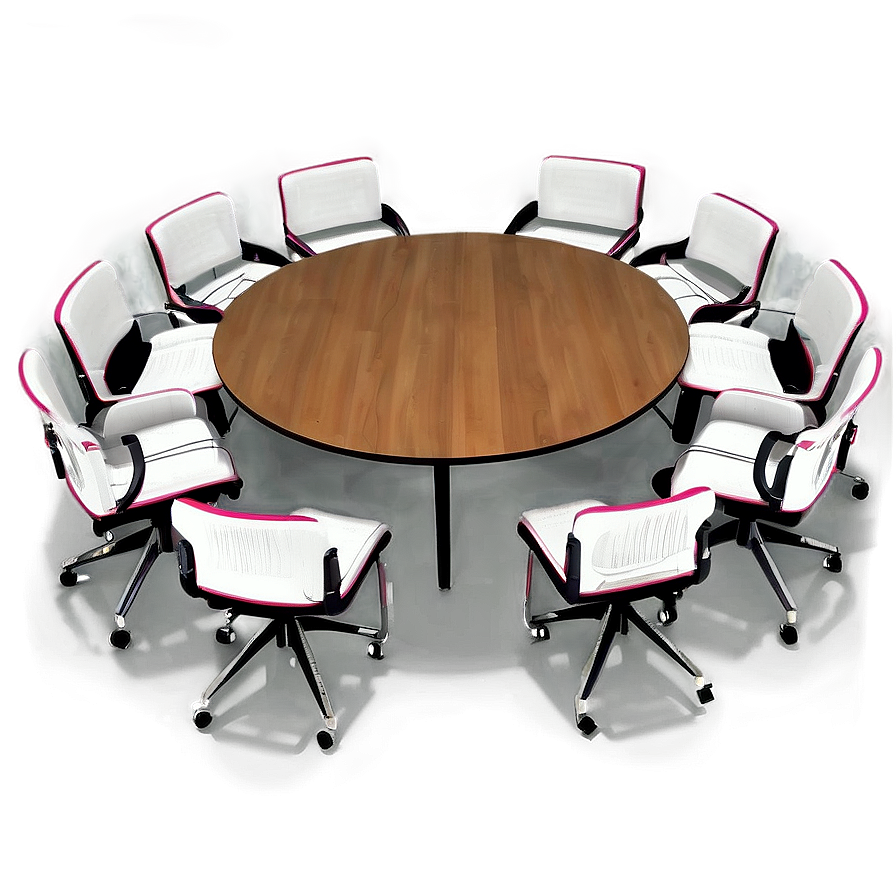 Round Table Conference Setting Png Jxn PNG image