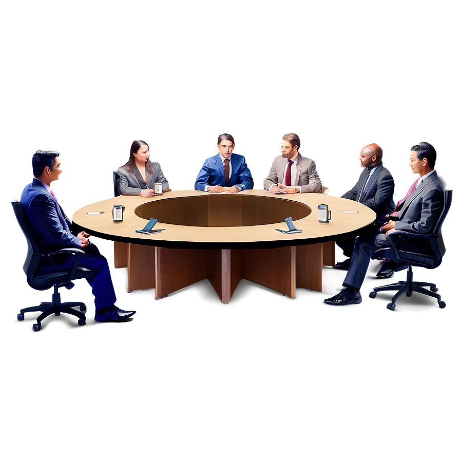 Round Table Meeting Layout Png 99 PNG image