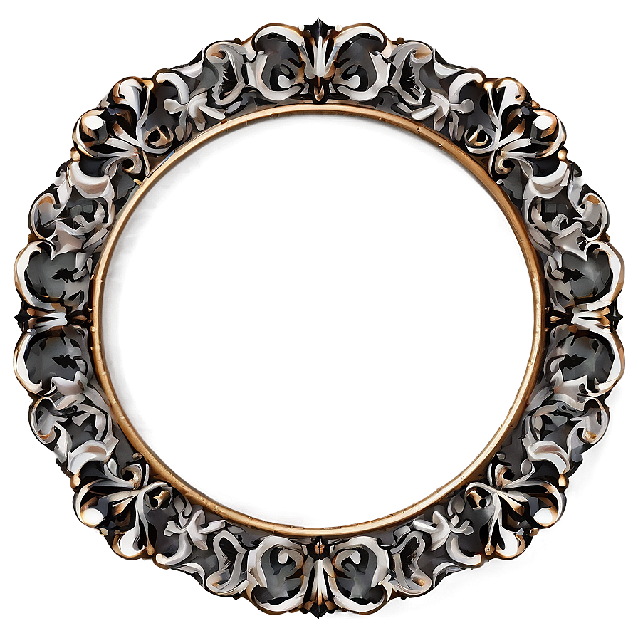 Round Vintage Frame Png Dxg62 PNG image