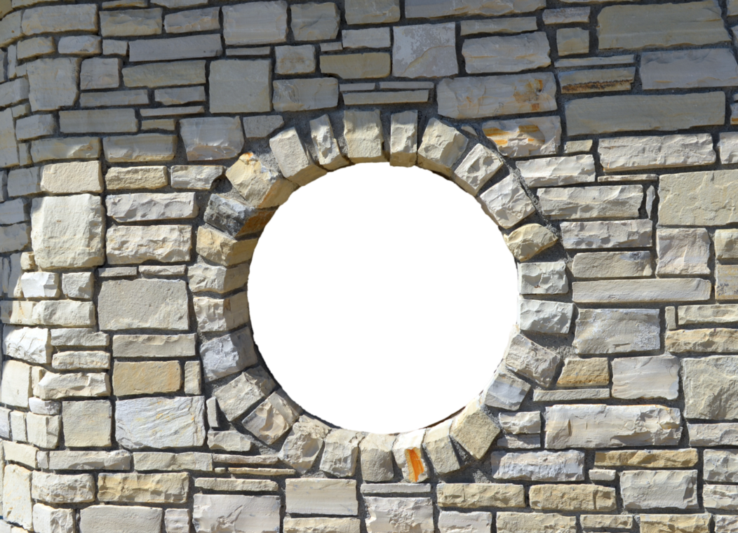 Round Window Stone Wall.jpg PNG image