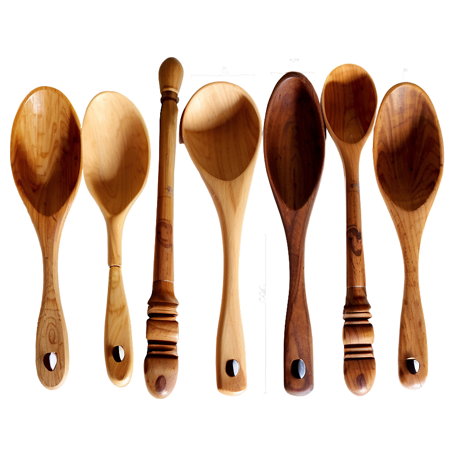 Round Wooden Spoon Png 06132024 PNG image