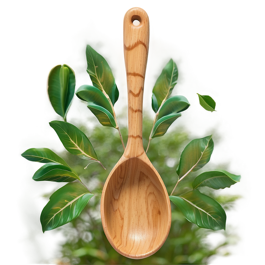 Round Wooden Spoon Png Dqm80 PNG image