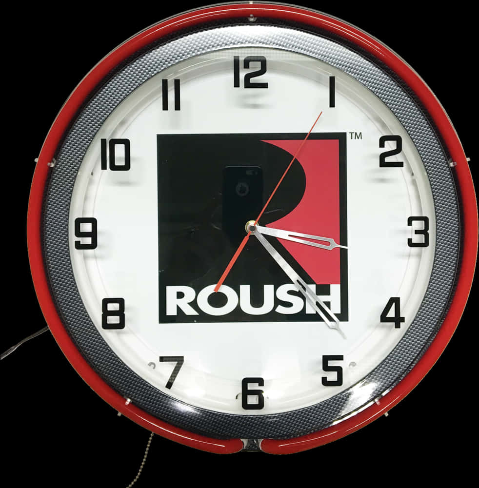 Roush Branded Wall Clock PNG image