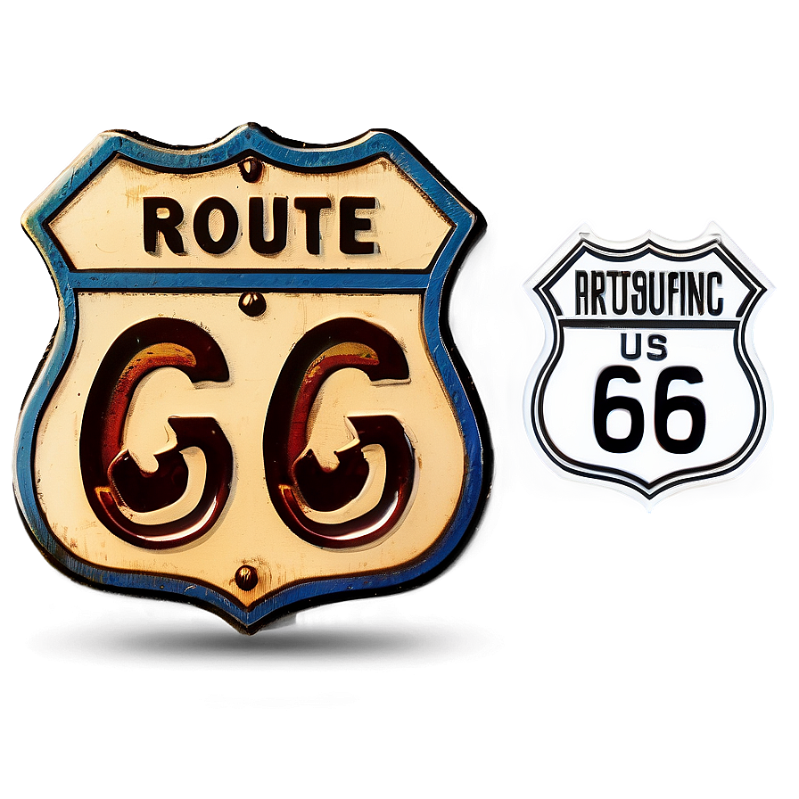 Route 66 Iconic Stops Png Lip PNG image