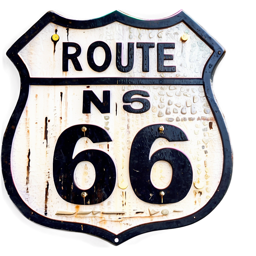 Route 66 Road Sign Png 05212024 PNG image