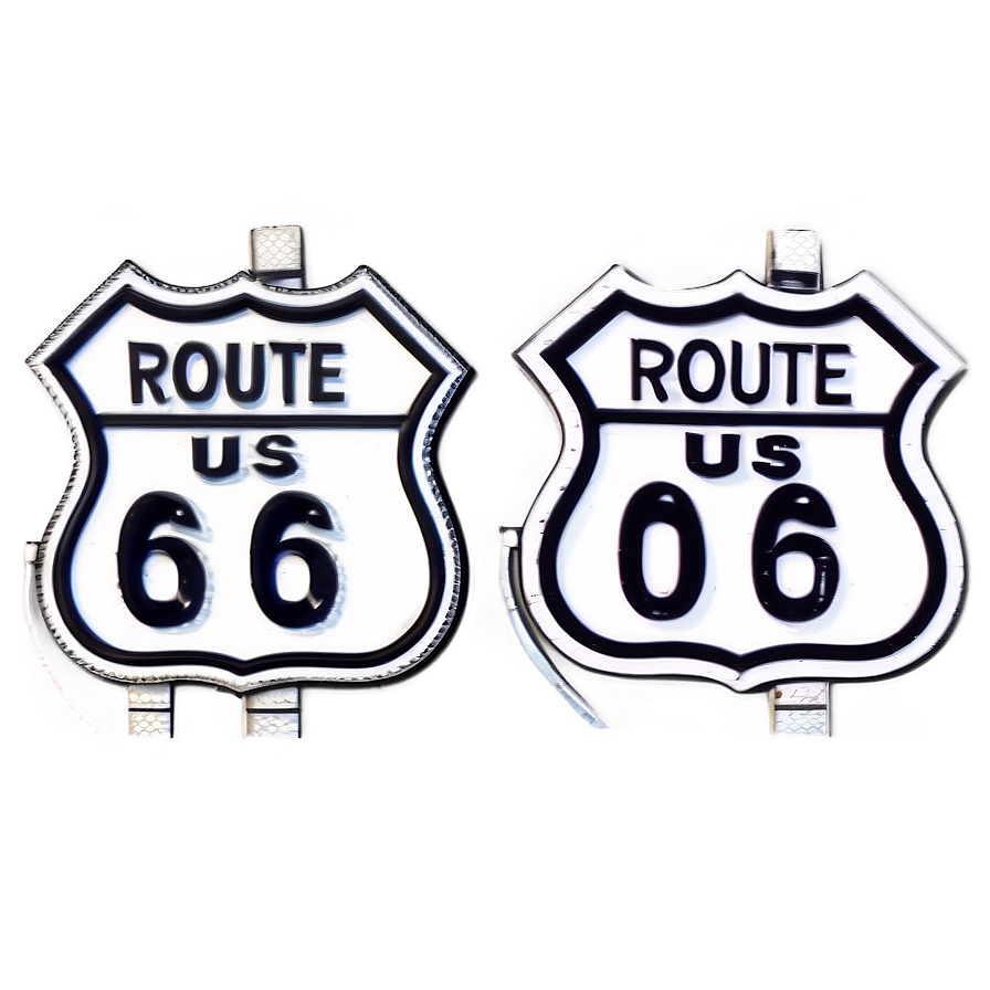 Route 66 Roadway Graphics Png 06212024 PNG image