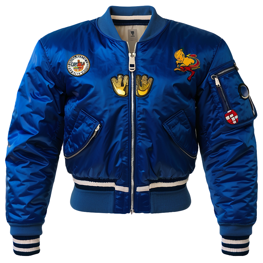 Royal Blue Bomber Jacket Png Ifm PNG image