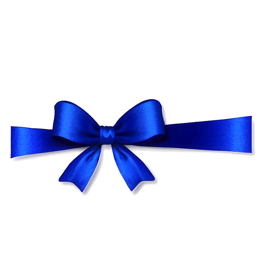 Royal Blue Gift Bow Png 06132024 PNG image