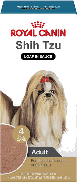 Royal Canin Shih Tzu Dog Food Packaging PNG image