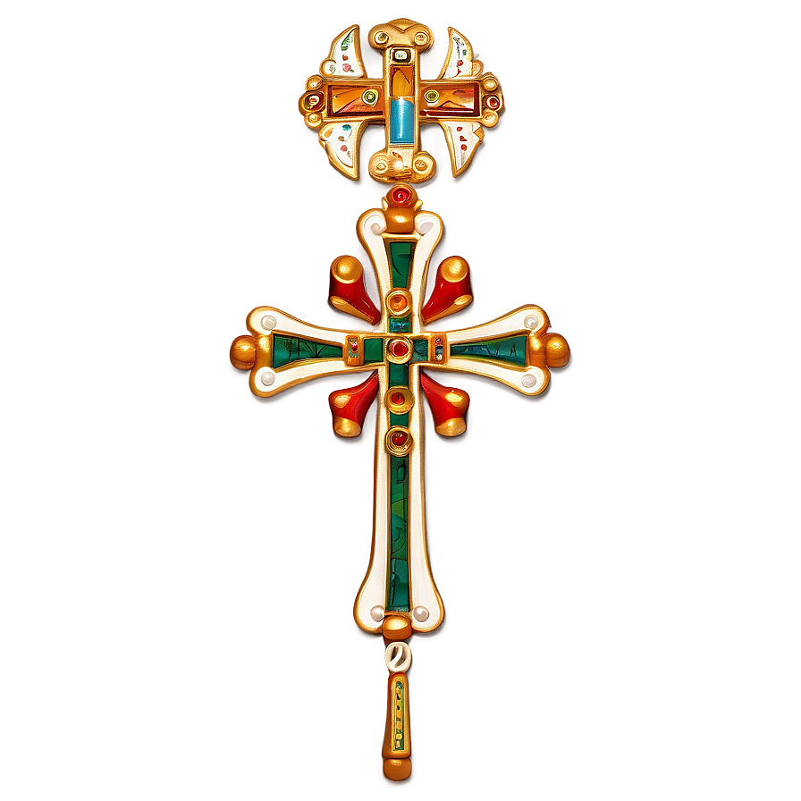 Royal Catholic Cross Feature Png Oal89 PNG image