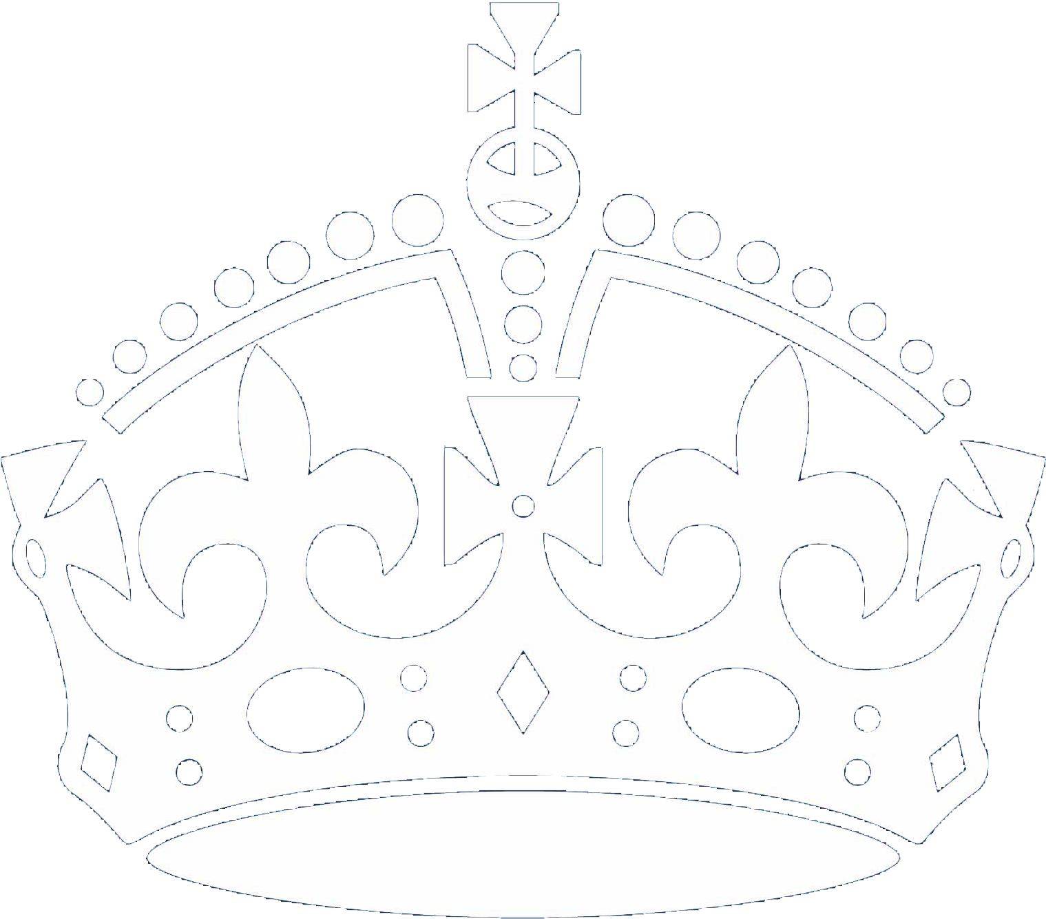 Royal Crown Silhouette PNG image