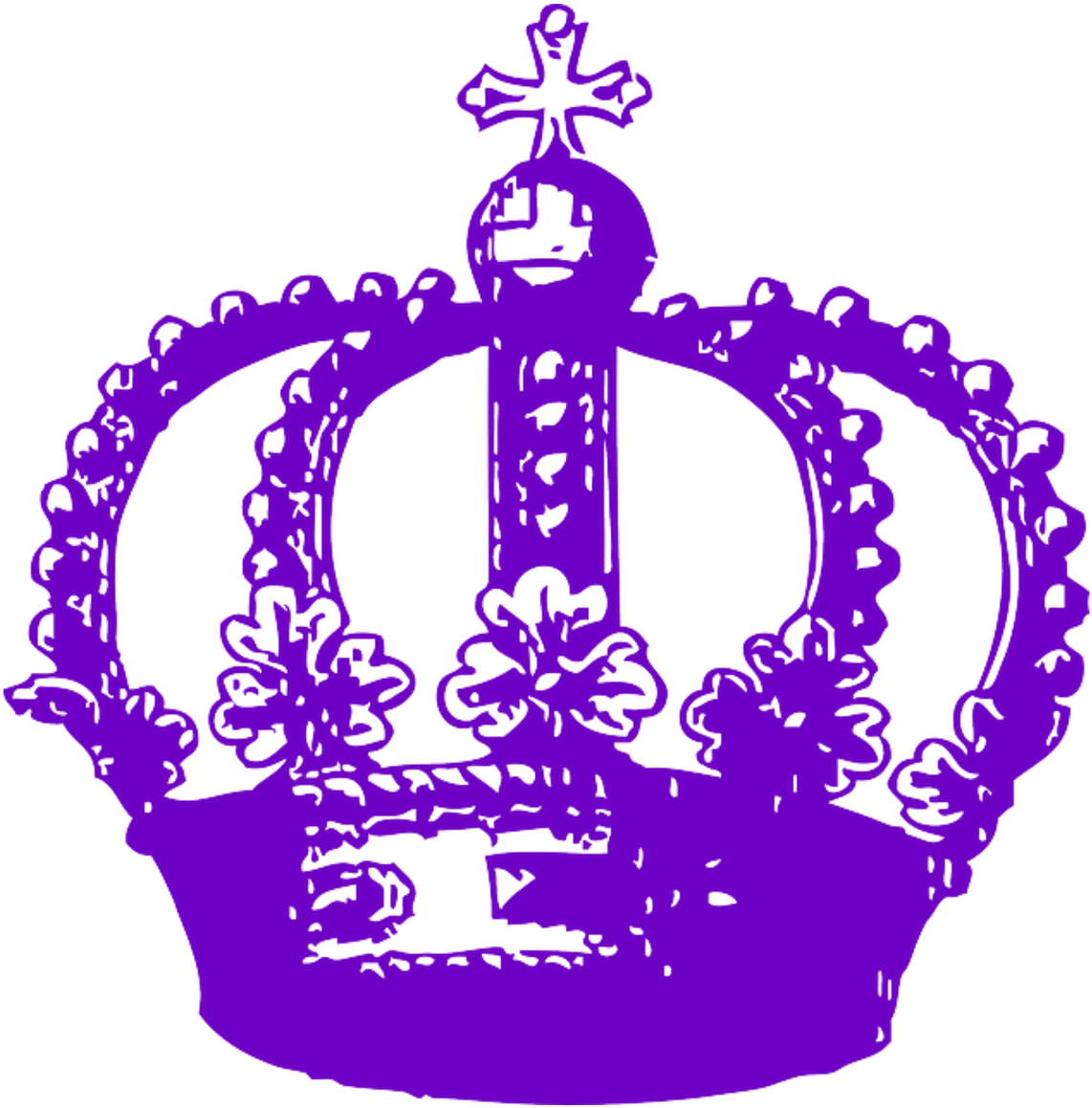 Royal Crown Silhouette Transparent Background PNG image