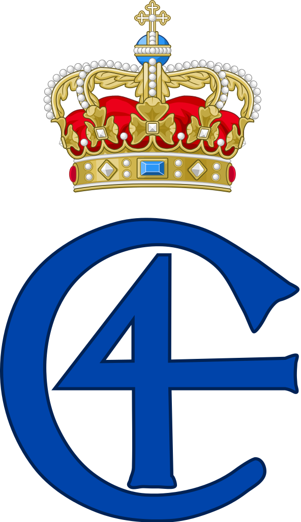 Royal Crownand Number4 Logo PNG image