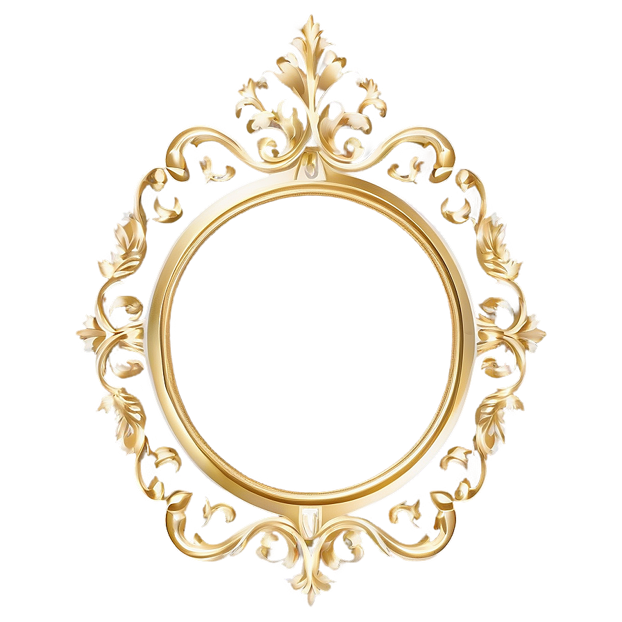 Royal Gold Frame Png Aur PNG image