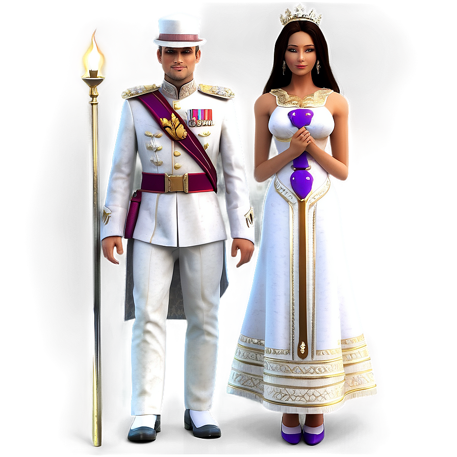 Royal King And Queen Png 06252024 PNG image