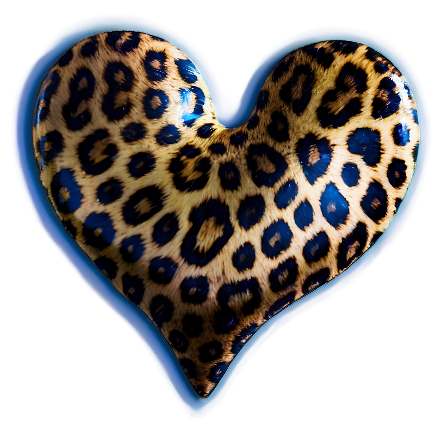 Royal Leopard Heart Png 55 PNG image