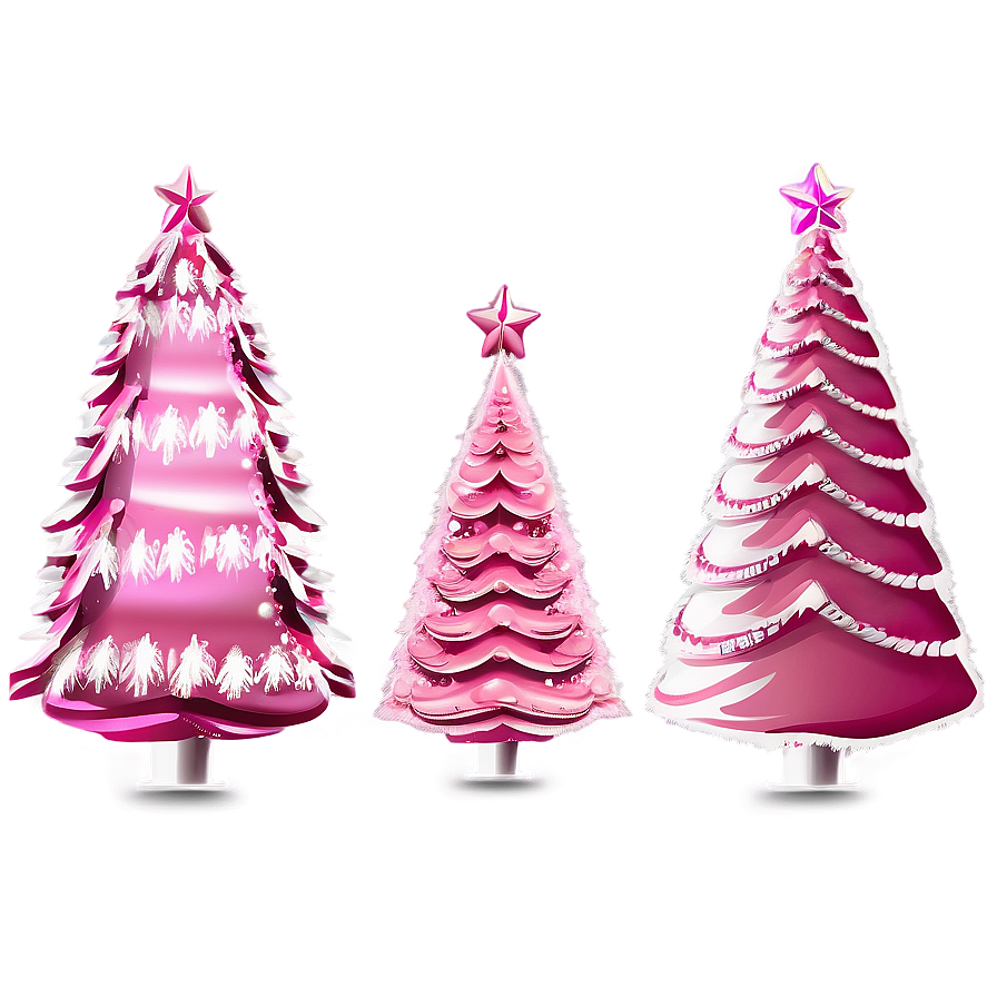 Royal Pink Christmas Tree Png 06122024 PNG image