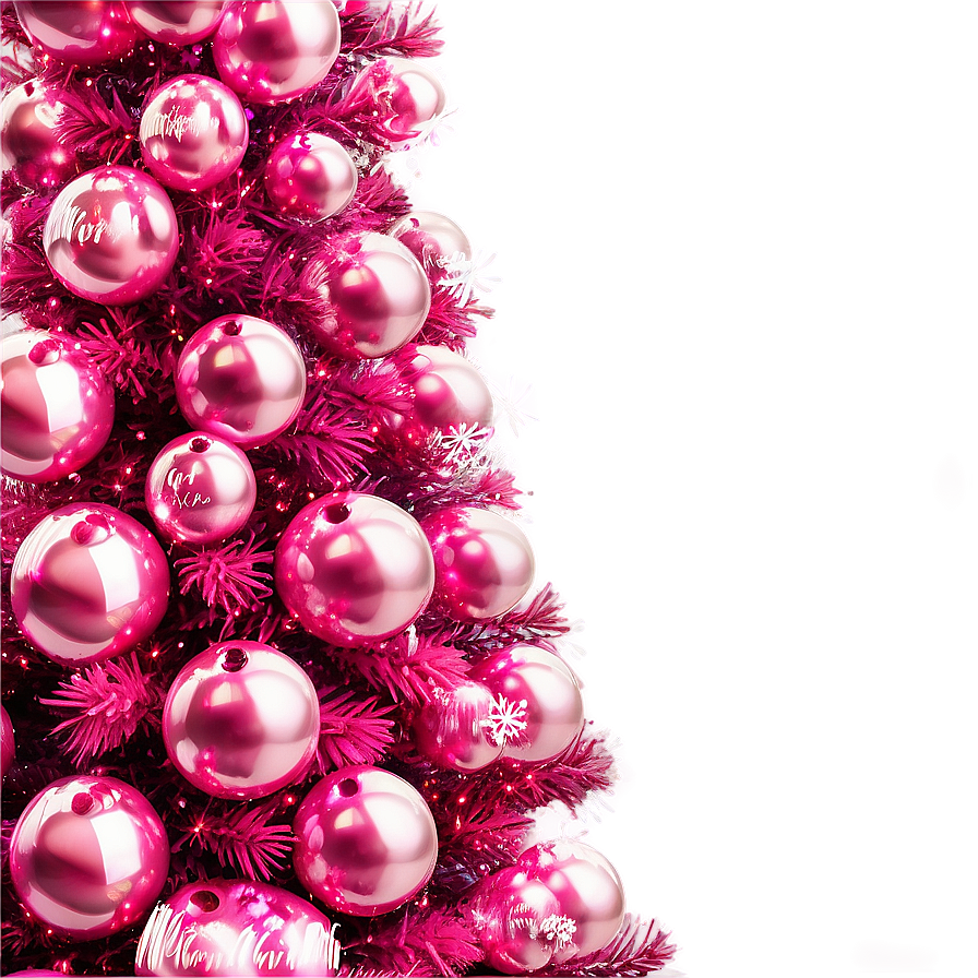 Royal Pink Christmas Tree Png 47 PNG image