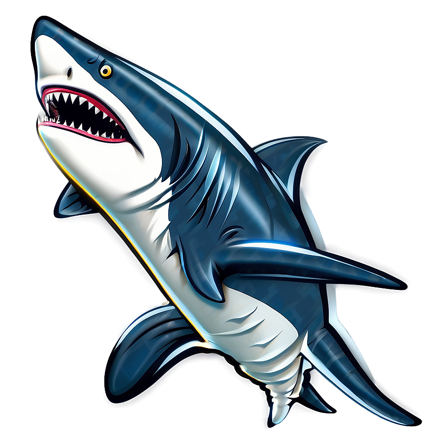 Royal Shark Cartoon Png 06262024 PNG image