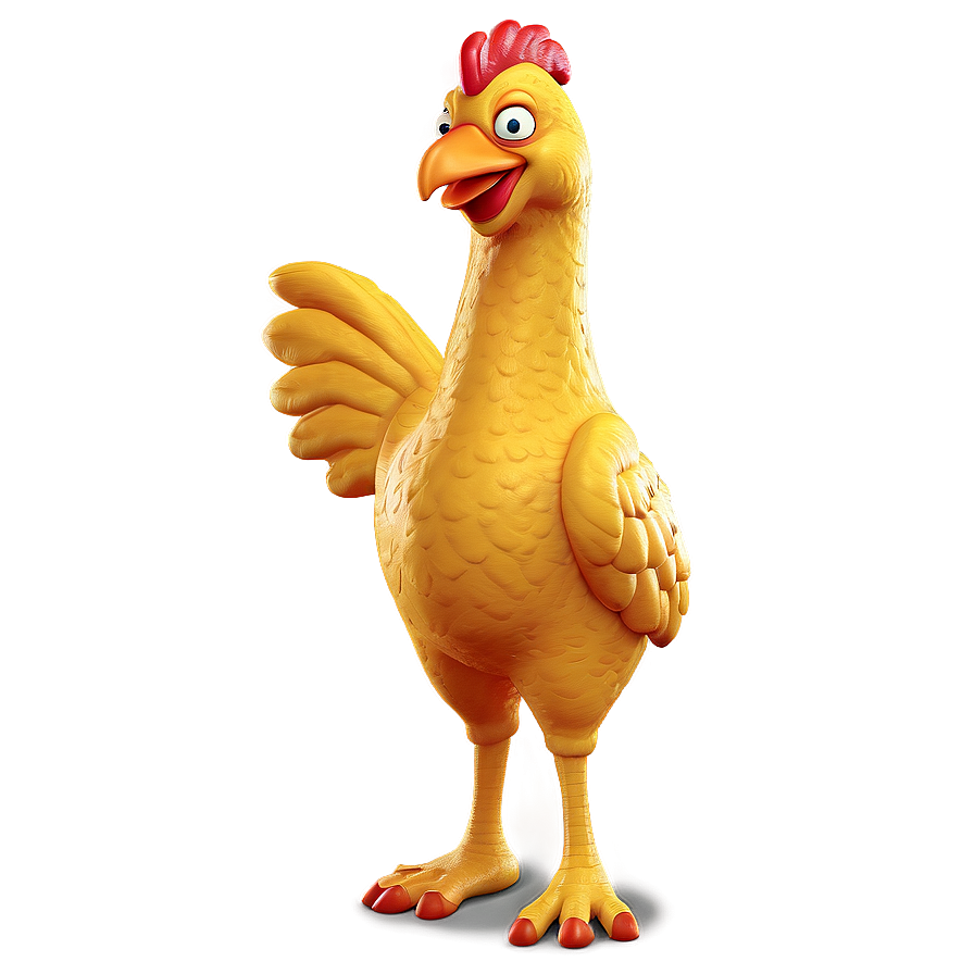 Rubber Chicken Cartoon Character Png 06132024 PNG image