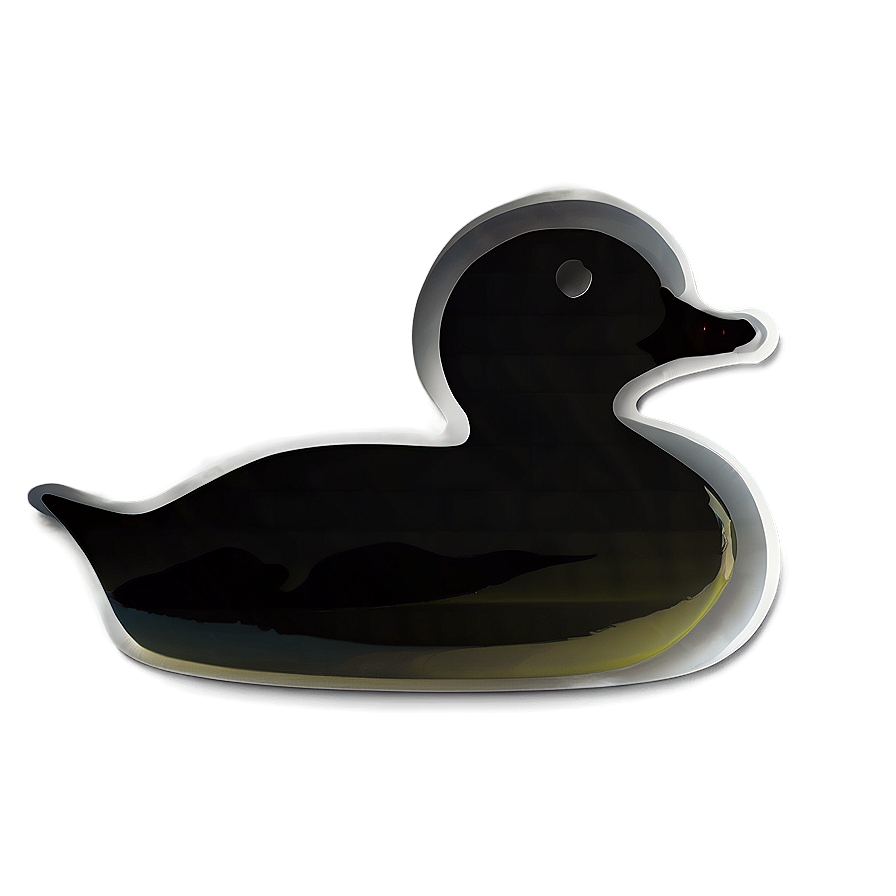 Rubber Duck Silhouette Png 06132024 PNG image