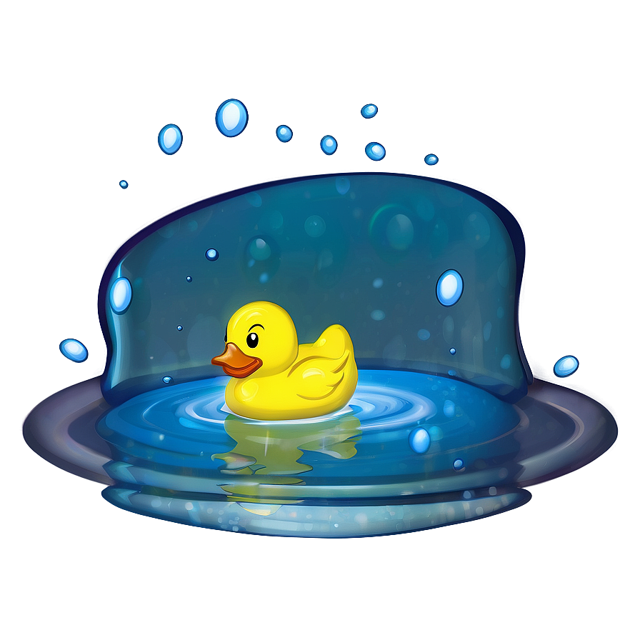 Rubber Ducky In Water Png Xlj72 PNG image