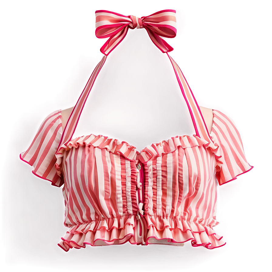 Ruffled Crop Top Png 05252024 PNG image