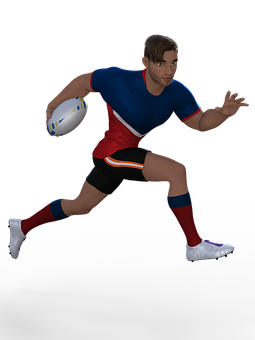 Rugby_ Player_in_ Action_ Render PNG image