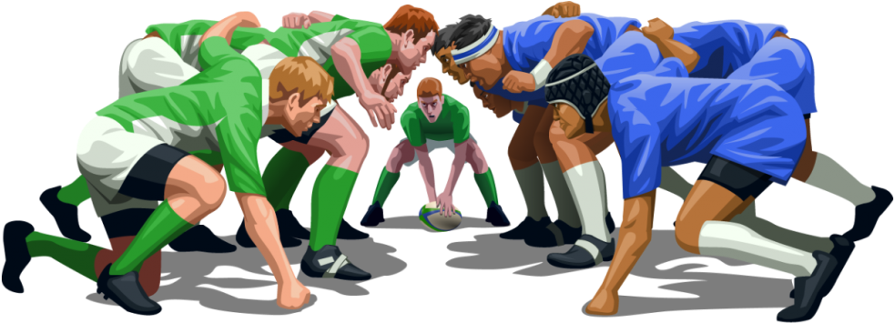 Rugby Scrum Showdown PNG image