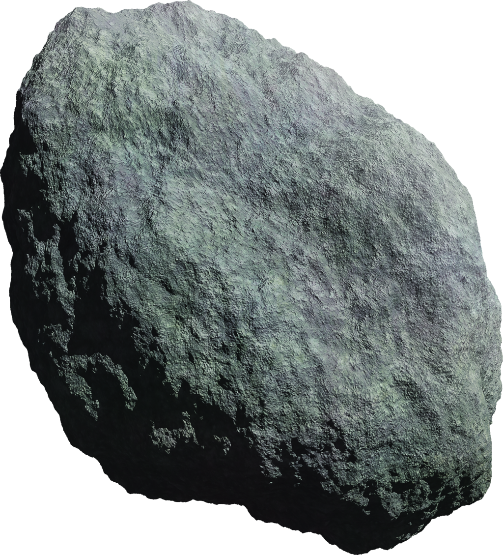 Rugged Asteroid Texture PNG image