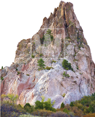 Rugged Mountain Peak PNG image