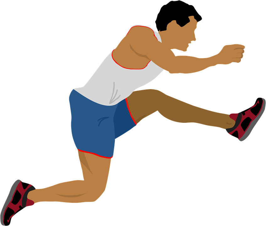 Runner Starting Position Illustration PNG image