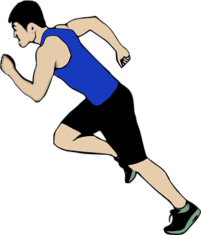 Runnerin Action Vector PNG image