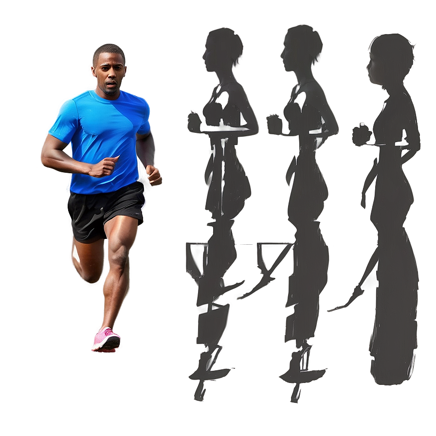 Running Silhouette Png 05212024 PNG image