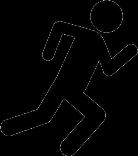 Running Stick Figure Graphic PNG image