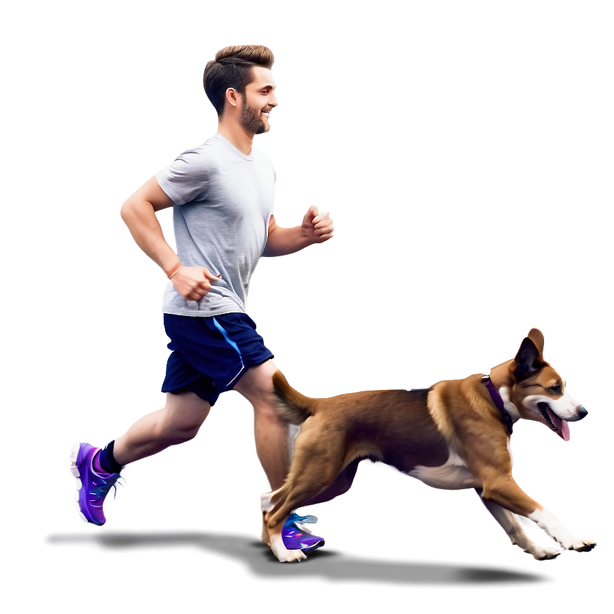 Running With Dog Png Drk5 PNG image