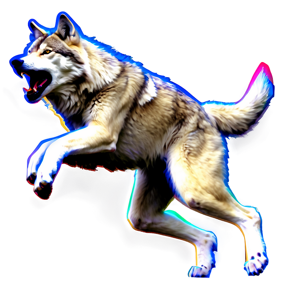 Running Wolf Motion Capture Png Tnc PNG image