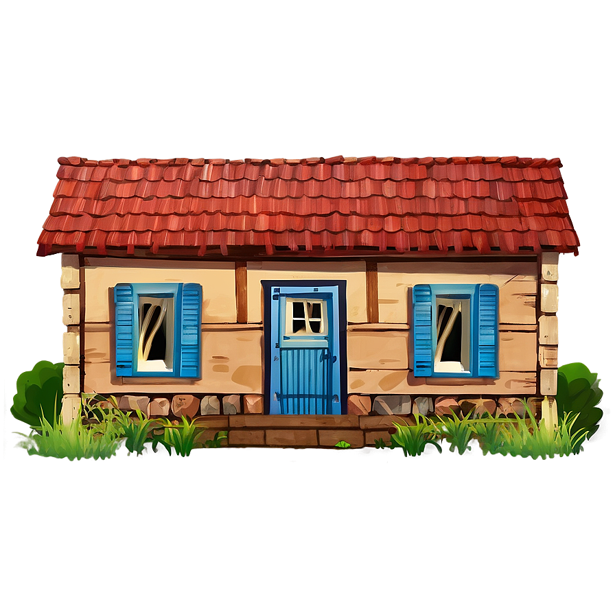 Rural Farmhouse Building Png Rbu21 PNG image