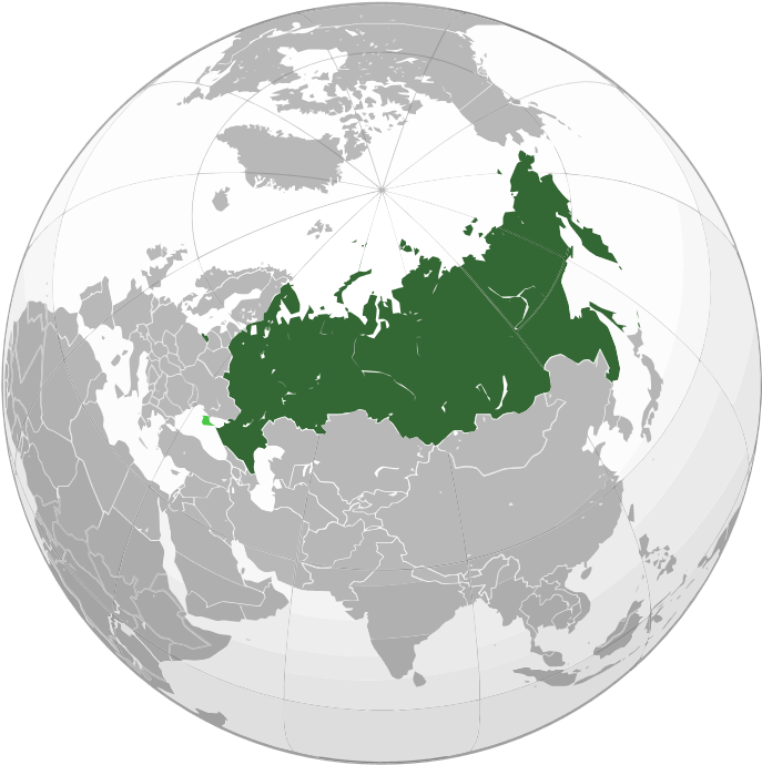 Russia Map Global Projection PNG image