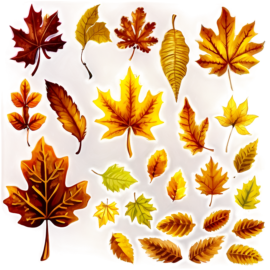 Rustic Autumn Leaves Png Pbr67 PNG image