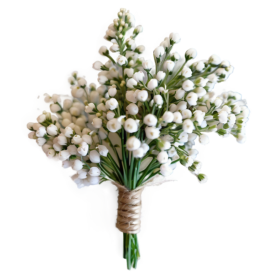 Rustic Baby's Breath Boutonniere Png 45 PNG image