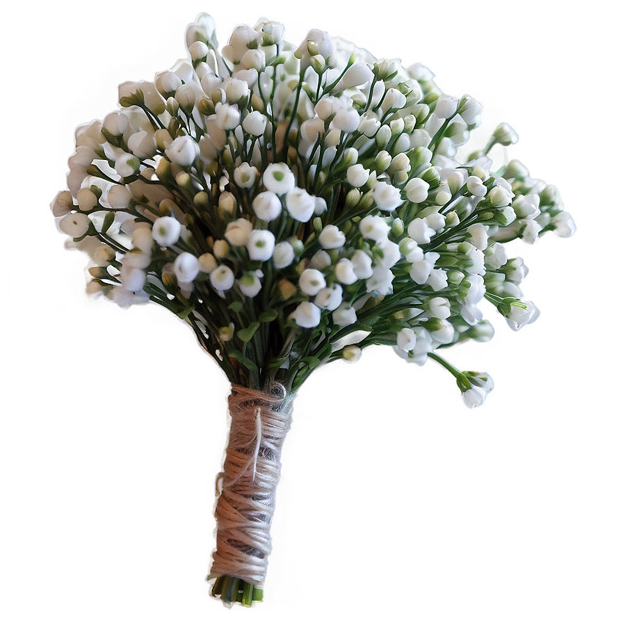 Rustic Baby's Breath Boutonniere Png Lby54 PNG image