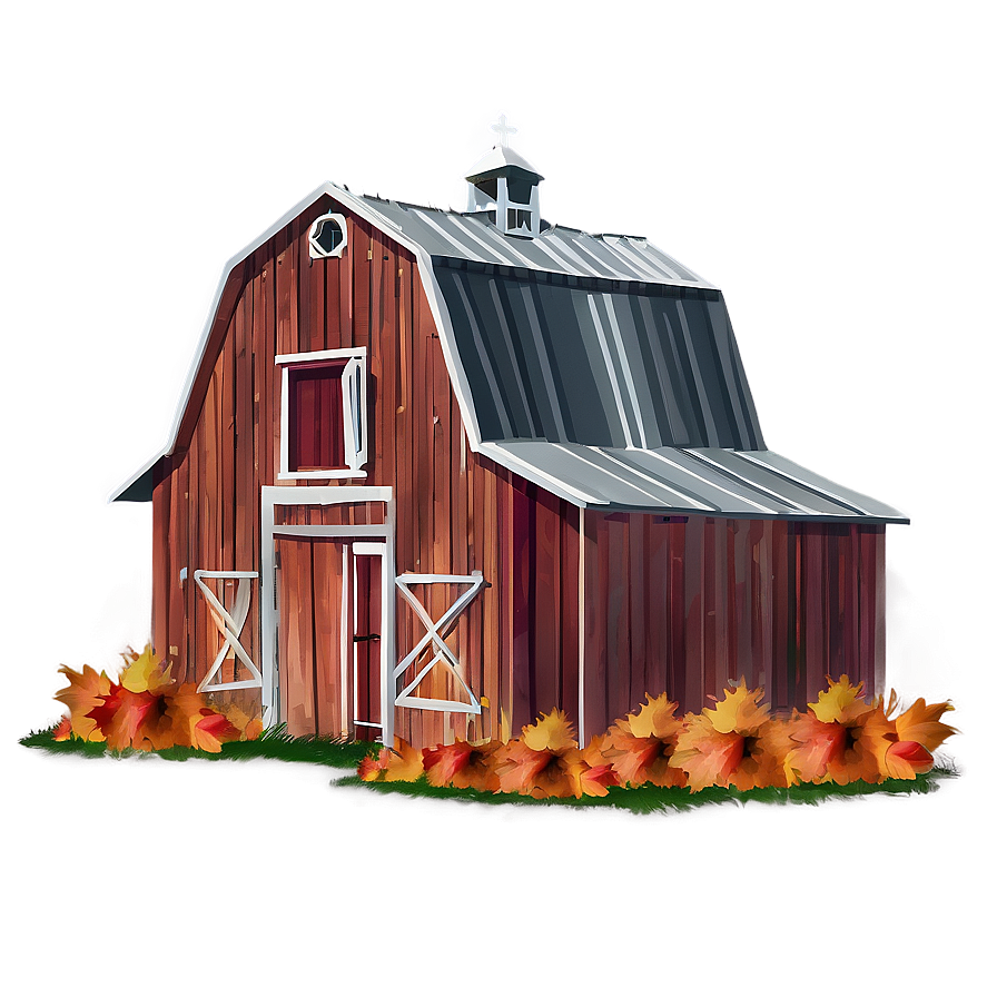 Rustic Barn In Autumn Png 28 PNG image