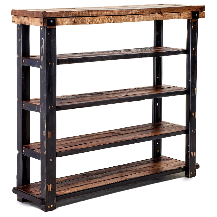 Rustic Bookshelf Png Igc13 PNG image