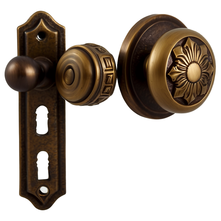 Rustic Bronze Door Knob Png 96 PNG image