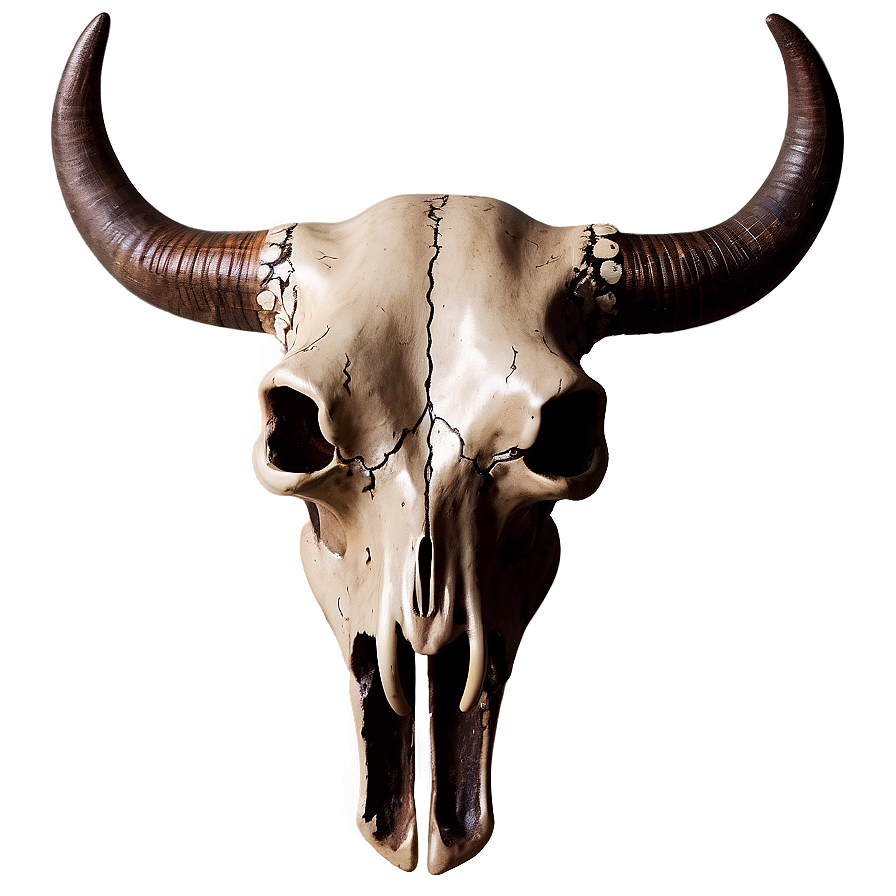 Rustic Bull Skull Art Png Bpe PNG image