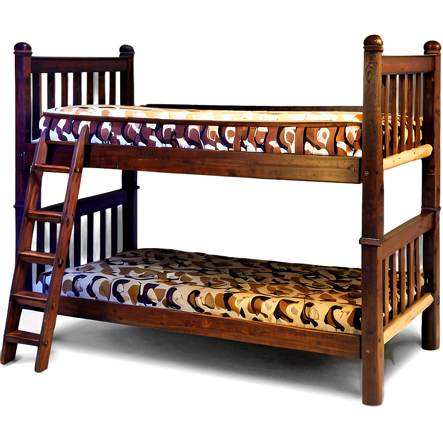 Rustic Bunk Bed Png 06132024 PNG image