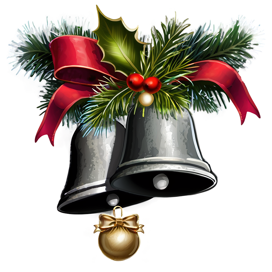 Rustic Christmas Bells Png Gcx71 PNG image