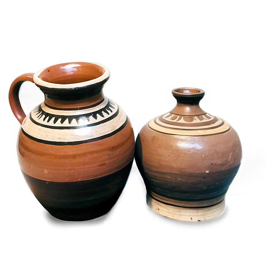 Rustic Clay Pottery Png 06212024 PNG image