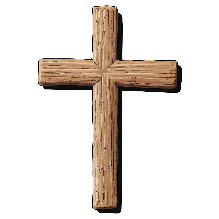 Rustic Cross Outline Png 06122024 PNG image